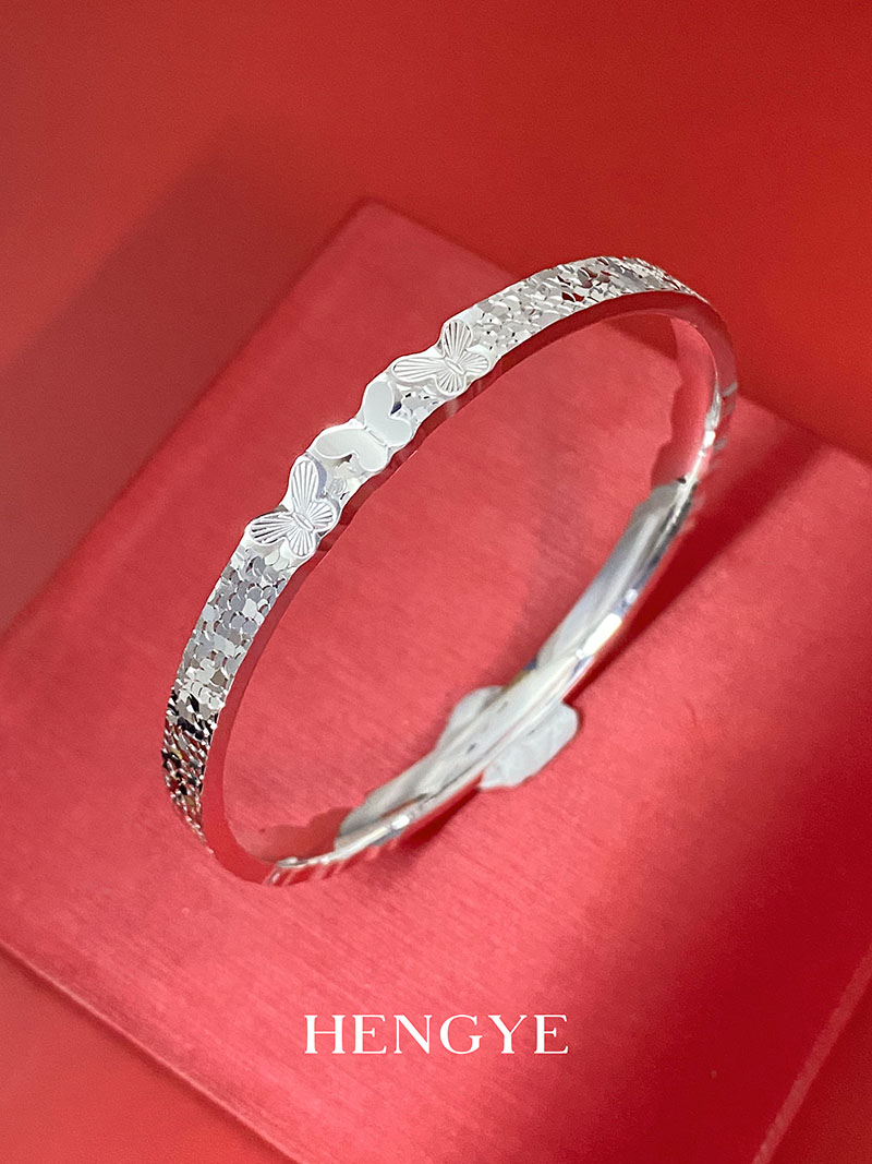 银999固口异形CNC手镯